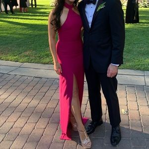 Amanda Uprichard Queen Gown in magenta